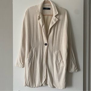 Lefties light linen beige‎ blazer